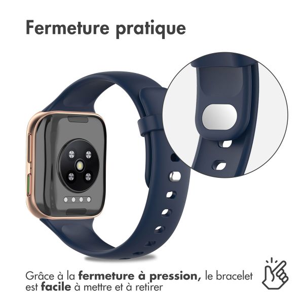 imoshion Bracelet en silicone Oppo Watch 46 mm - Bleu foncé