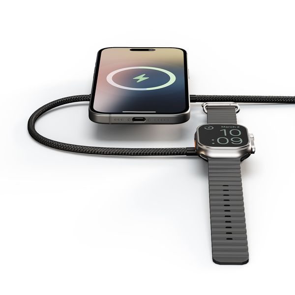 Zens Chargeur sans fil Pro 2 pour téléphone / earbuds / Apple Watch - MagSafe et Qi2 - Noir
