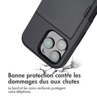imoshion Coque arrière avec porte-cartes Apple iPhone 16 Pro - Noir