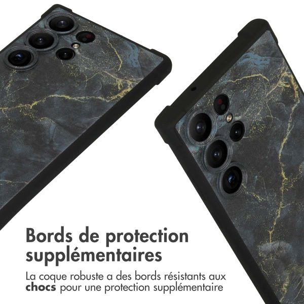 imoshion Coque Design avec cordon Samsung Galaxy S23 Ultra - Black Marble