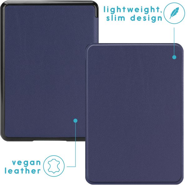 imoshion ﻿Slim Hard Sleepcover Amazon Kindle Paperwhite 4 (2018) - Bleu foncé