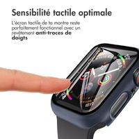 imoshion Coque rigide à couverture complète Apple Watch 4 / 5 / 6 / SE - 40 mm - Bleu foncé