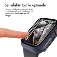 imoshion Coque rigide à couverture complète Apple Watch Series 4 / 5 / 6 / SE - 40 mm - Bleu foncé