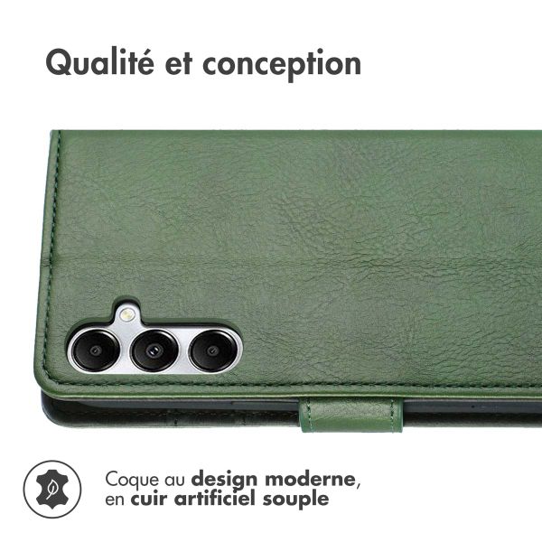 imoshion Étui de téléphone portefeuille Luxe Samsung Galaxy A15 (5G/4G) - Vert