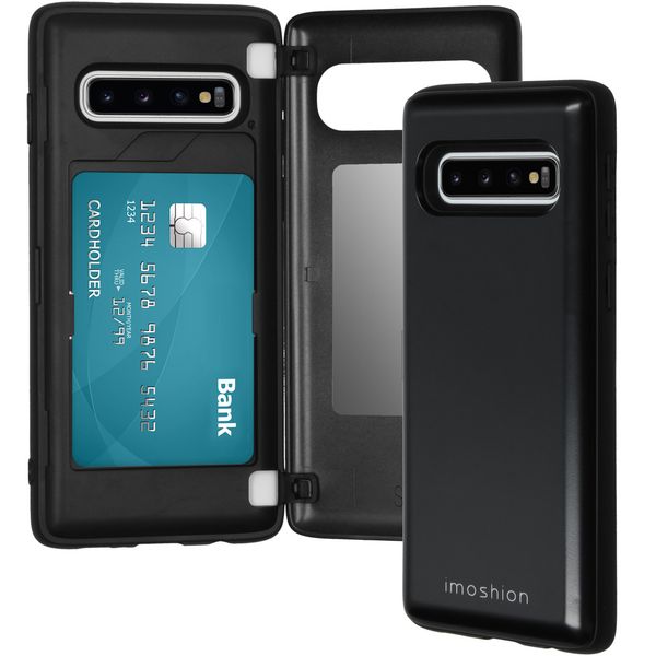 imoshion Coque avec support de passe Samsung Galaxy S10 - Noir