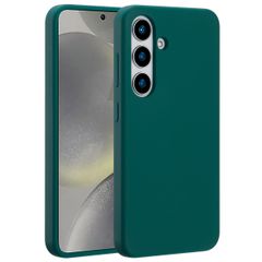 Accezz Coque Liquid Silicone avec MagSafe Samsung Galaxy S25 - Forest Green