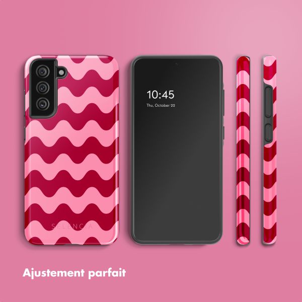 Selencia Coque arrière Vivid Samsung Galaxy S21 FE - Wave Vibes Lipstick