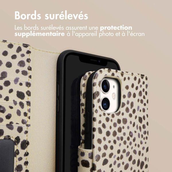 imoshion Étui de télephone portefeuille Design Apple iPhone 11 - Black And White Dots