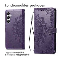 imoshion Etui de téléphone portefeuille Mandala Samsung Galaxy A35 - Violet