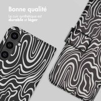 imoshion Étui de télephone portefeuille Design Samsung Galaxy S23 FE - Black And White