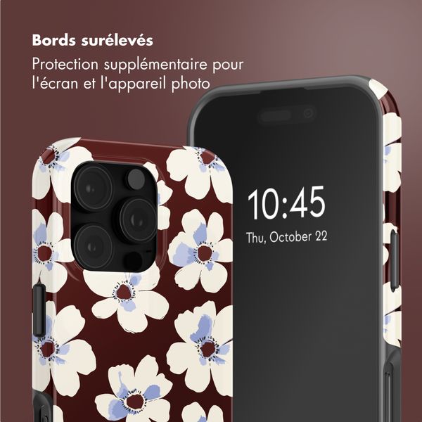 Selencia Coque arrière Vivid avec MagSafe Apple iPhone 16 Pro Max - Choco Flower Pop