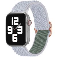 imoshion Bande élastique en nylon Apple Watch Series 1-9 / SE - 38/40/41 mm / Series 10 - 42 mm - Gris clair