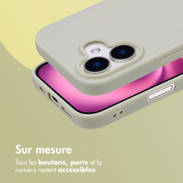 imoshion Coque Couleur Apple iPhone 16 - Gris