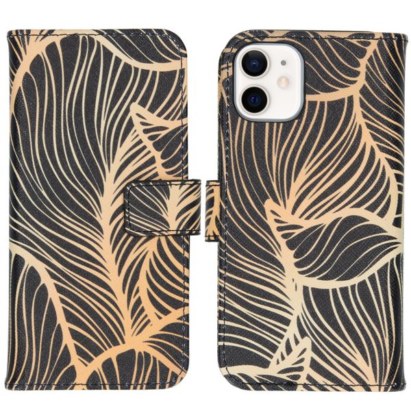 imoshion Coque silicone design iPhone 12 Mini - Golden Leaves