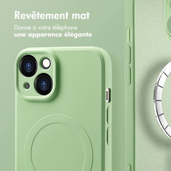 imoshion Coque Couleur avec MagSafe Apple iPhone 14 - Vert