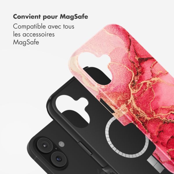 Selencia Coque arrière Vivid avec MagSafe Apple iPhone 17 - Rosy Marble