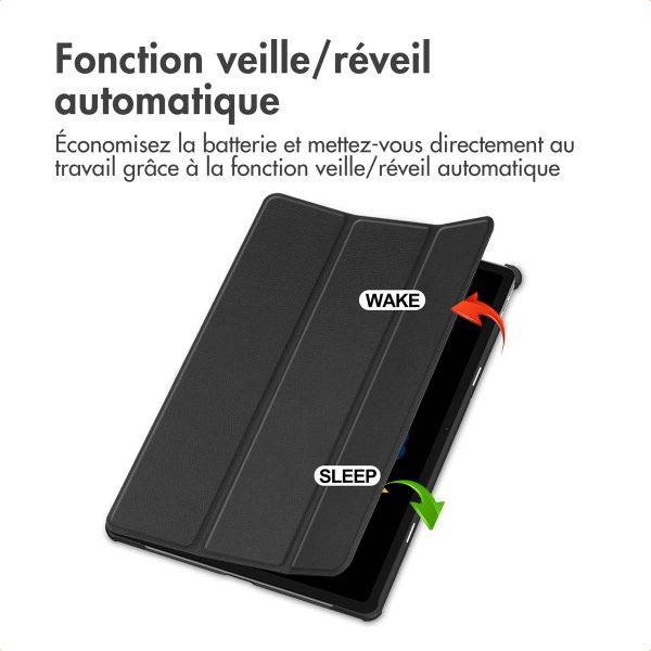 imoshion Coque tablette Trifold Lenovo Idea Tab Plus - Noir