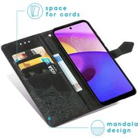 imoshion Etui de téléphone portefeuille Mandala Motorola Moto E30 / E40 - Noir