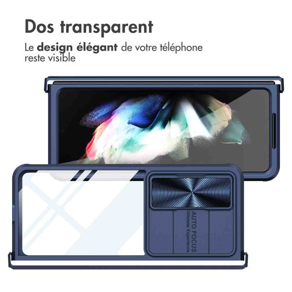 imoshion Coque arrière Camslider Samsung Galaxy Z Fold 4 - Bleu foncé