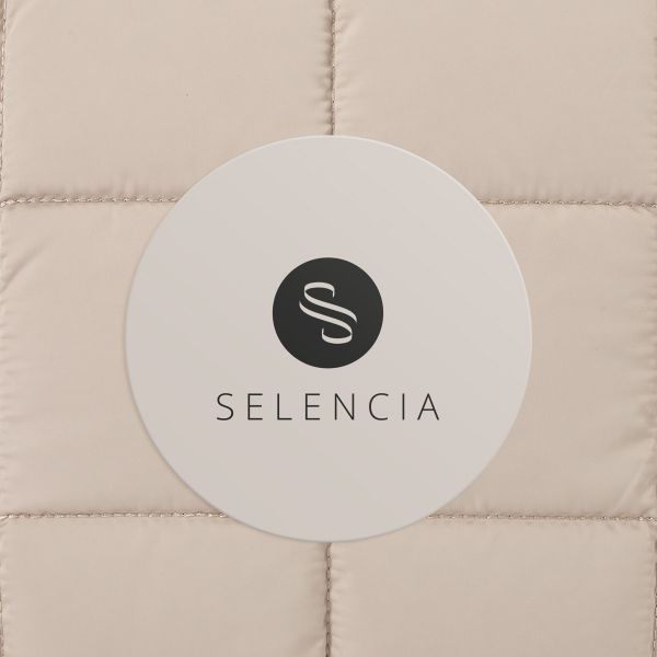 Selencia Pochette ordinateur Puffy 13-14 pouces - Beige