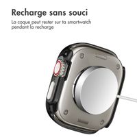 imoshion Coque rigide brillante à couverture complète pour Apple Watch Ultra / Ultra 2 - 49 mm - Noir