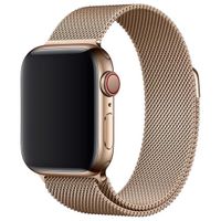 Apple ﻿Bracelet à boucle Milanais Apple Watch Series 1 á 10 / SE / Ultra (2) (44/45/46/49 mm) - Dorée