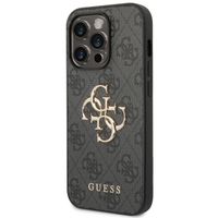 Guess Coque 4G Metal Logo Backcover Apple iPhone 14 Pro - Gris