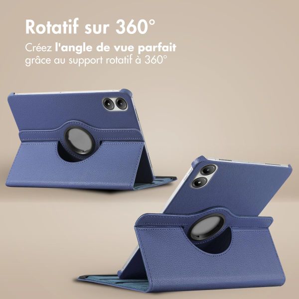 imoshion Coque tablette rotatif à 360° Xiaomi Redmi Pad Pro / POCO Pad - Bleu foncé