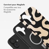 Selencia Coque arrière Vivid avec MagSafe Apple iPhone 17 - Art Wave Black