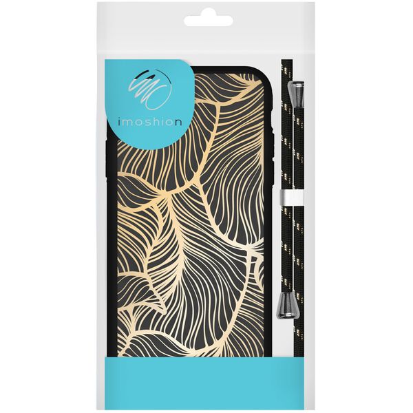 imoshion Coque Design avec cordon iPhone 11 - Golden Leaves