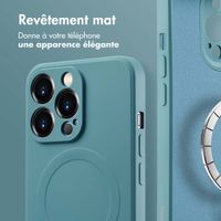 imoshion Coque Couleur avec MagSafe Apple iPhone 14 Pro Max - Smoke Green