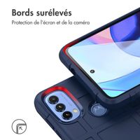 imoshion Coque Arrière Rugged Shield Motorola Moto E20 / E30 / E40 - Bleu foncé