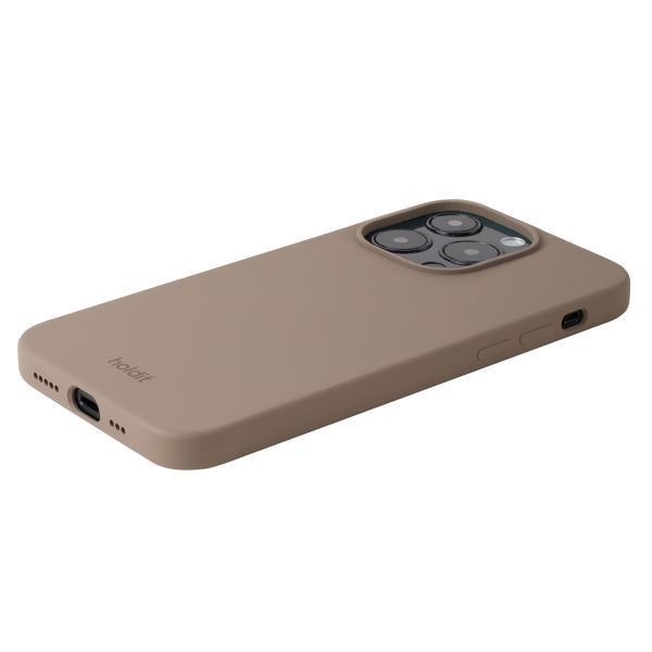 Holdit Coque Silicone iPhone 15 Pro - Mocha Brown