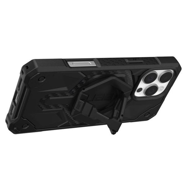 UAG Coque Monarch Pro + Magnetic Ring Stand iPhone 16 Pro Max - Carbon Fiber