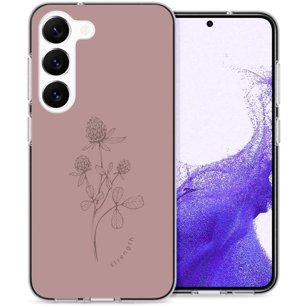 imoshion Coque Design Samsung Galaxy S23 - Floral Pink