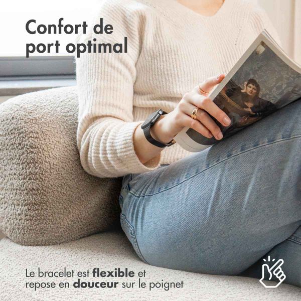 imoshion Bracelet pliant Milanese Xiaomi Mi Band 7 - Noir