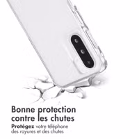 imoshion Coque arrière transparente Pailletée Samsung Galaxy A36 / A56 - Argent