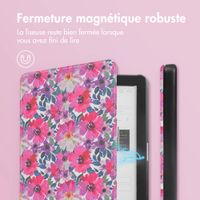 imoshion Design Slim Hard Sleepcover Kobo Clara HD - Flower Watercolor