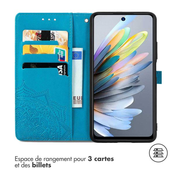 imoshion Etui de téléphone Motorola Moto G05 / E15 - Turquoise