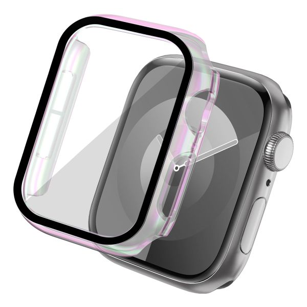 imoshion Coque rigide brillante à couverture complète pour Apple Watch Series 4 / 5 / 6 / SE - 40 mm - Pearlescent