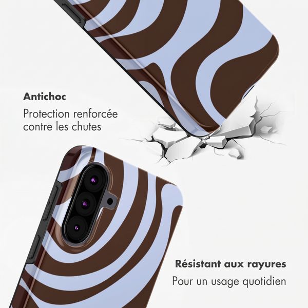 Selencia Coque arrière Vivid Samsung Galaxy A37 (5G) - Dream Swirl Chocolate
