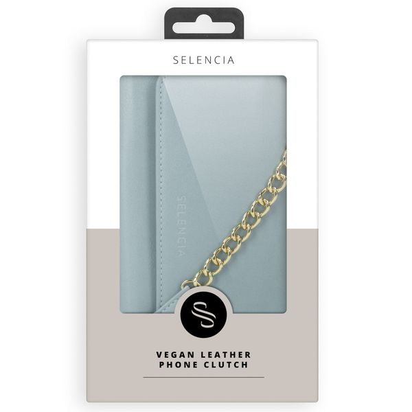 Selencia Pochette amovible en cuir végétalien Eny iPhone 11 - Bleu