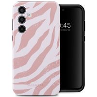 Selencia Coque arrière Vivid Samsung Galaxy A35 - Colorful Zebra Old Pink
