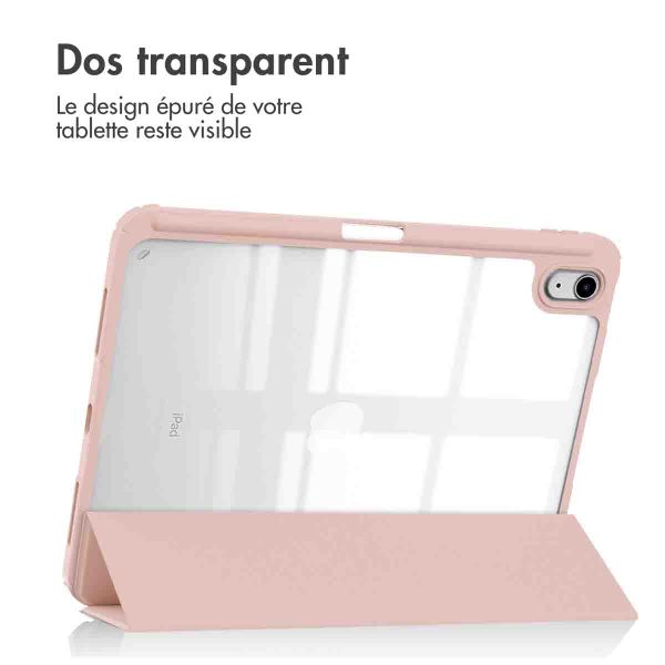 imoshion Coque tablette rigide Trifold Apple iPad 11 (2025) 11 pouces A16 / iPad 10 (2022) 10.9 pouces - Rose