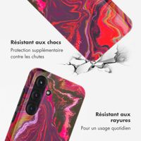 Selencia Coque arrière Vivid Samsung Galaxy S25 Plus - Marble Purple