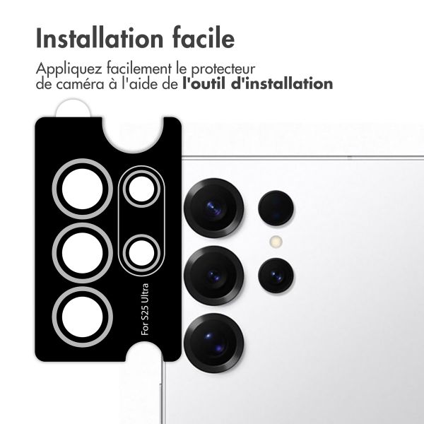 imoshion Lot de 2 protections d'objectif de caméra Samsung Galaxy S25 Ultra - Titanium Whitesilver