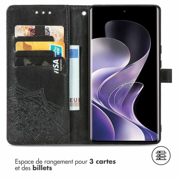 imoshion Etui de télephone Mandala Xiaomi Redmi Note 14 Pro Plus (5G) - Noir