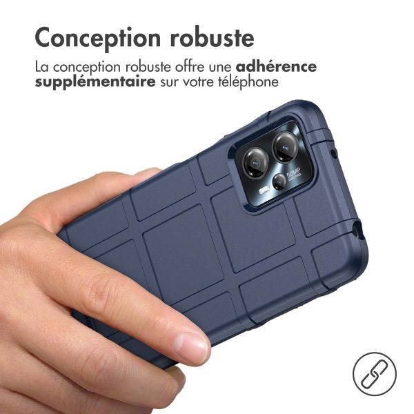 imoshion Coque Rugged Shield Motorola Moto G13 / G23 - Bleu foncé