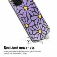 imoshion Coque design pour iPhone 12 (Pro) - Tropical Violet Flowers Connect