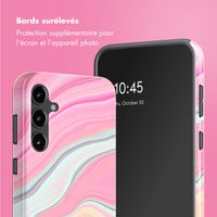 Selencia Coque arrière Vivid Samsung Galaxy S23 FE - Pastel Lipstick Marble